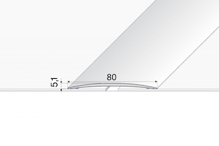 Prechodový profil samolepiaci 80 mm, kovové dekory