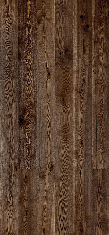 Drevená podlaha Jaseň Coffee Grande, polomatný lak, kartáč 14x180x2200