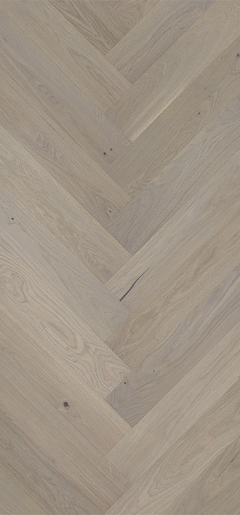 Drevená podlaha Dub Marzipan Muffin Herringbone, matný lak,14x130x725 mm