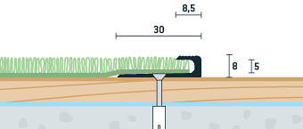Ukončovacia lišta pre hrúbku 5 mm