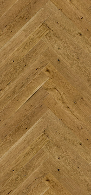 Drevená podlaha Dub Mainland Piccolo Herringbone , matný lak, 14x110x660 mm