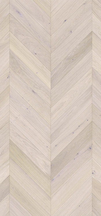Drevená podlaha Dub Trivor Chevron,matný lak, 4V, 14x130x725 mm